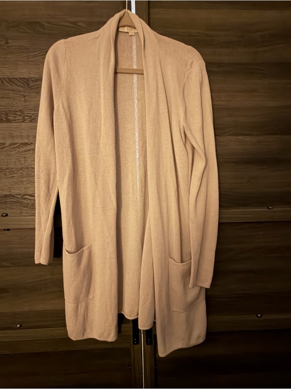 Grey Open-Front Women's Cardigan Sweater